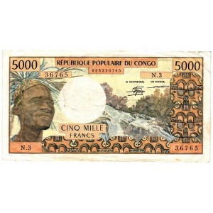 CONGO REPUBLIC 5000 Francs...