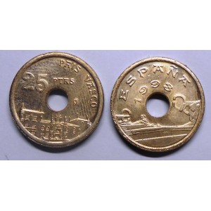 SPAIN 25 Pesetas 1993 Pais...
