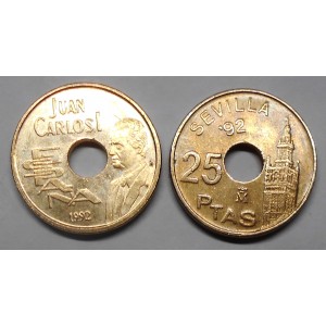 SPAIN 25 Pesetas 1992 Seville