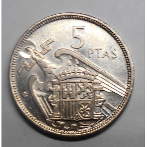 SPAIN 5 Pesetas 1957 (73)