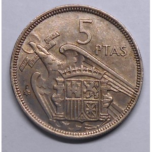 SPAIN 5 Pesetas 1957 (75)