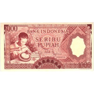 INDONESIA 1000 Rupiah 1958