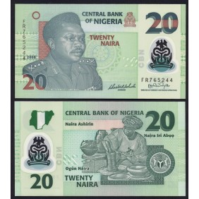 NIGERIA 20 Naira 2008 Polymer