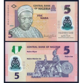 NIGERIA 5 Naira 2009 Polymer