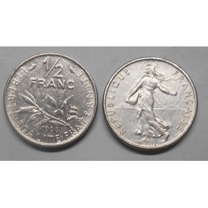 FRANCE 1/2 Franc 1968
