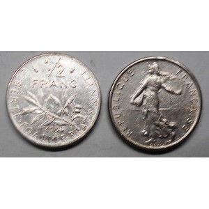 FRANCE 1/2 Franc 1984