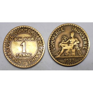 FRANCE 1 Franc 1923