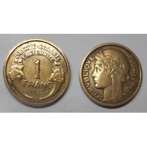 FRANCE 1 Franc 1933