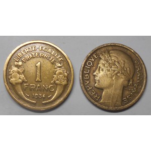 FRANCE 1 Franc 1934