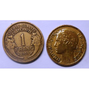 FRANCE 1 Franc 1937