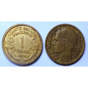 FRANCE 1 Franc 1939