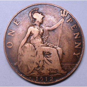 GREAT BRITAIN 1 Penny 1912H