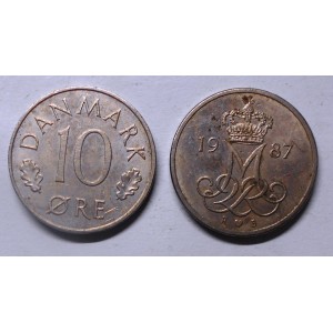DENMARK 10 Ore 1987