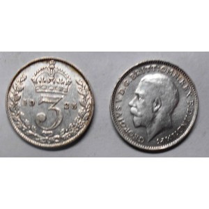 GREAT BRITAIN 3 Pence 1925...