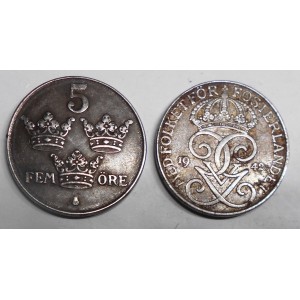 SWEDEN 5 Ore 1942 iron