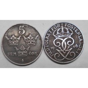 SWEDEN 5 Ore 1946