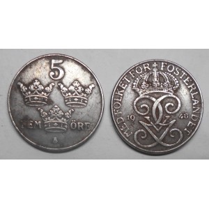 SWEDEN 5 Ore 1948