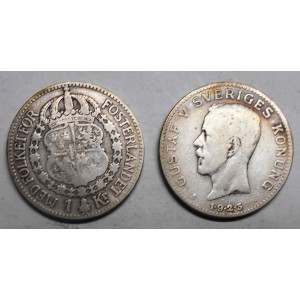 SWEDEN 1 Krona 1923 Gustav...