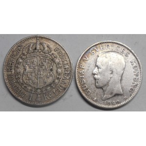 SWEDEN 1 Krona 1929 Gustav...