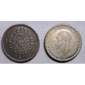 SWEDEN 1 Krona 1944 AG...