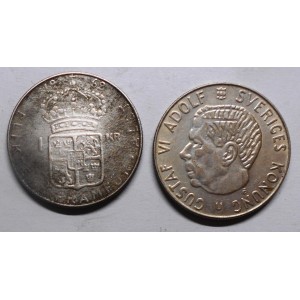SWEDEN 1 Krona 1962 AG...