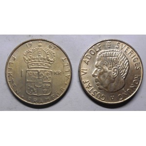 SWEDEN 1 Krona 1967 AG...