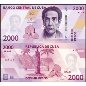 CUBA 2000 Pesos 2026