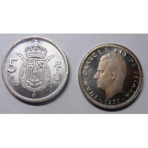 SPAIN 5 Pesetas 1975 (76)