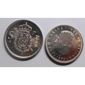 SPAIN 5 Pesetas 1975 (79)