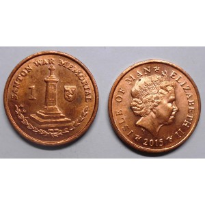 ISLE OF MAN 1 Penny 2015 AA