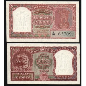 INDIA 2 Rupees 1949