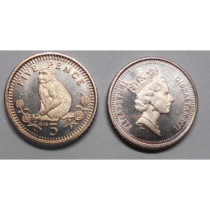 GIBRALTAR 5 Pence 1991 AA