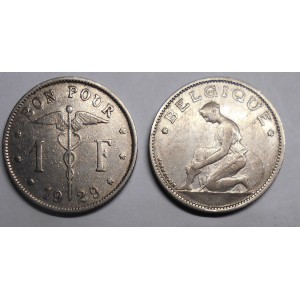 BELGIUM 1 Franc 1929 Belgique