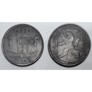 BELGIUM 1 Franc 1945...