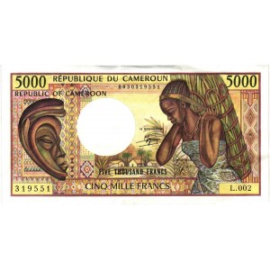 CAMEROUN 5000 Francs 1984...