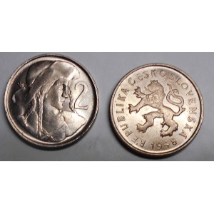 CZECHOSLOVAKIA 2 Koruny 1948