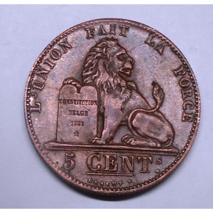 BELGIUM 5 Centimes 1849