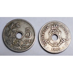 BELGIUM 5 Centimes 1905 Belgie