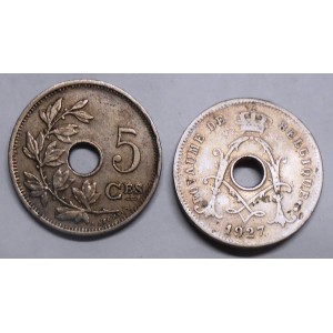 BELGIUM 5 Centimes 1927...