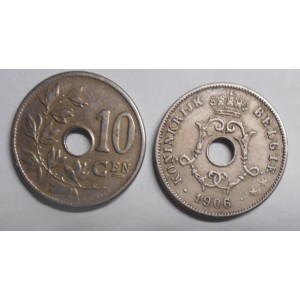 BELGIUM 10 Centimes 1906...