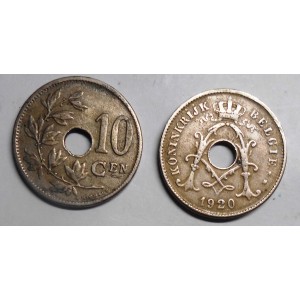 BELGIUM 10 Centimes 1920...