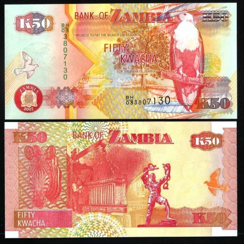 ZAMBIA 50 Kwacha 2007