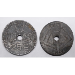 BELGIUM 25 Centimes 1944...