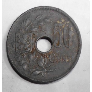 BELGIUM 50 Centimes 1918...