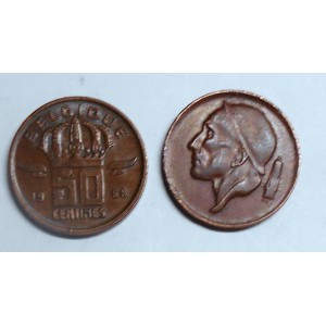 BELGIUM 50 Centimes 1968...