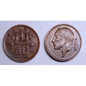 BELGIUM 50 Centimes 1974...