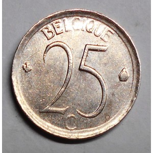BELGIUM 25 Centimes 1965...
