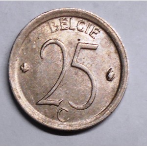 BELGIUM 25 Centimes 1967...