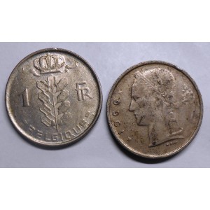 BELGIUM 1 Franc 1966 Belgique