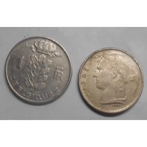 BELGIUM 1 Franc 1968 Belgique